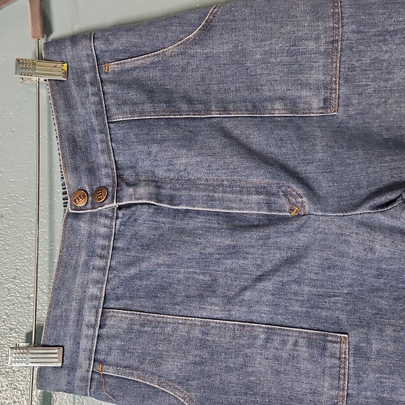 Vintage 70s Sears Roebuck High Rise Wide Leg Jeans 28 - Picture 3 of 8